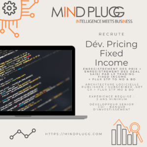 Mindplugg recrute un développeur pour une banque d'investissement